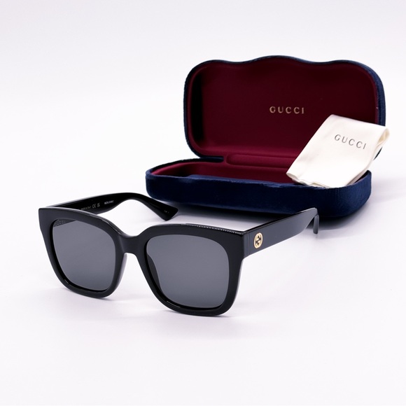 NEW GUCCI GG1338S 001 WOMEN BLACK SUNGLASSES GUCCI - Picture 1 of 13